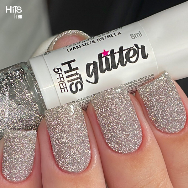 Esmalte Hits Diamante Glitter Estrela