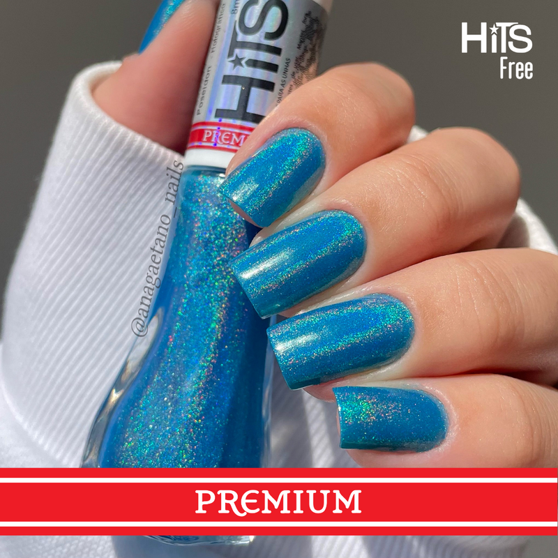 Esmalte Hits Holográfico Premium Poseidon